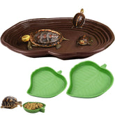 XDONEF tortoise soaking dish for easy climbing and soaking in habitat