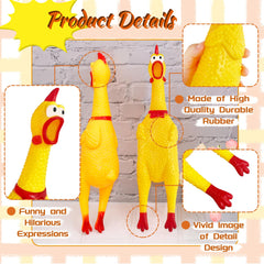 Xeehwb squeaky chicken dog toy provides playful squeaks for training