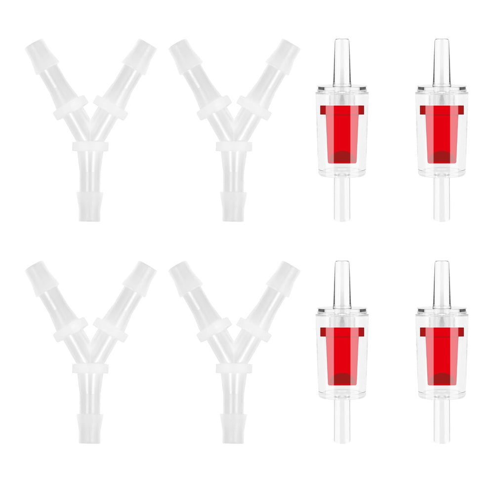 Xelsluthe Y-shape aquarium connector showing secure, multi-tank airflow.