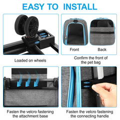 Xeoca pet carrier expandable side mesh provides extra room and airflow.
