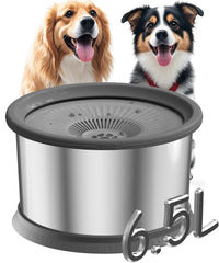 Xetino 6.5L dog water bowl top view offers ample hydration for busy households.