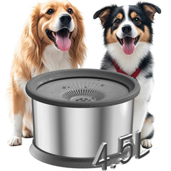 Xetino 4.5L dog water bowl shows large capacity for multi pet homes and steady hydration