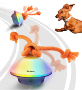 Xeuch Smart Interactive Dog Toy side view demonstrates motion-activated engagement.
