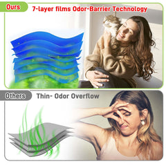 Xfire refill bags open showcasing pre-load cartridge convenience for quick changes