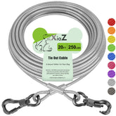 XiaZ Dog Tie Out 20ft ultra-strong cable in action for safe yard roaming