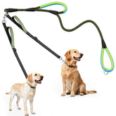 XiaZ Double Dog Leash four handles provide instant control during two-dog walks