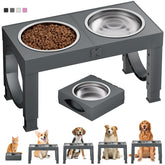 XiaZ elevated dog bowls stand assembled for a sturdy large-breed feeder.