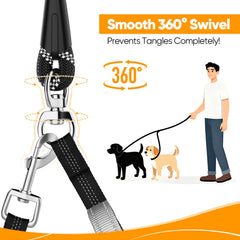 XiaZ reflective night visibility leash during low light walks
