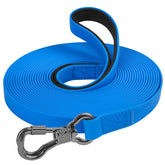 XiaZ waterproof long dog leash 10ft blue for outdoor walks with reliable control.