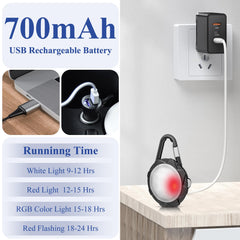 XIEYOUWXS IP68 waterproof dog light keeps pets visible in rain and snow.