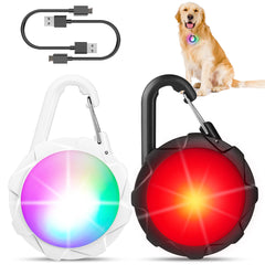 XIEYOUWXS dog lights for night walking show high visibility during dusk strolls.