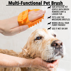 XIGOU dog brush with foaming shampoo boost improves lather and cleaning reach