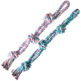 XIGOU dog rope toy two-pack for bonding and stress relief during play.