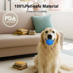 XINGZUAN interactive dog ball closeup showing durable E-TPU material.