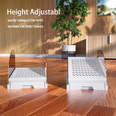 Xinhoonfei raised-edges-litter-splash prevents spill and keeps area cleaner