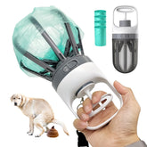 Xinzs Pooper Scooper built-in bag dispenser keeps bags ready for cleanup.