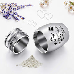 XIUDA thread-sealed pet urn ensuring secure storage of ashes or tokens.