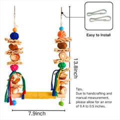 XLpeixin colorful wooden toys catch birds' attention for active play sessions.