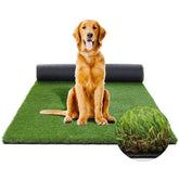 XLX TURF large grass pad front view with plush pile, ideal for indoor dog potty.