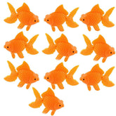 XMHF orange fish ornament floats gracefully to boost tank aesthetics