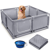 Xnewtwo whelping box assembled-mother-dog shows a safe cozy space for a nursing mother.