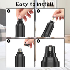 Xokipol replacement head closeup—80-grit diamond coating boosts efficiency during nail care.