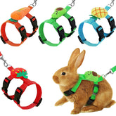 XPAPOV rabbit harness set red for secure daily walks with small pets
