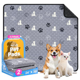 X.P.Made washable-pee-pads-2-pack protect floors during puppy potty training.