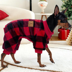 XPUDAC dog pajamas soft fleece material provides gentle warmth during chilly days.