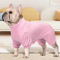 XPUDAC fleece dog pajamas snug fit with easy pull-on design