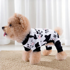 XPUDAC soft material dog pajamas provide warm, comfortable wear.