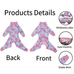Xqpetlihai recovery shirt offers cone-alternative protection for wounds.