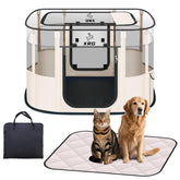 XRG Dog Play Pen adds a spacious setup for relaxed indoor confinement.