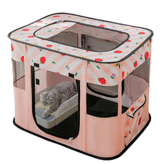 XRG portable pet playpen demonstrates quick assembly for travel and setup.