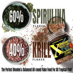 Xtreme Community Crave Flake color-boost on fish in tank