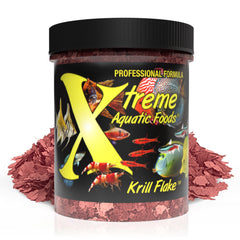 Xtreme Krill Flakes bottle 1oz for easy, mess-free feeding.