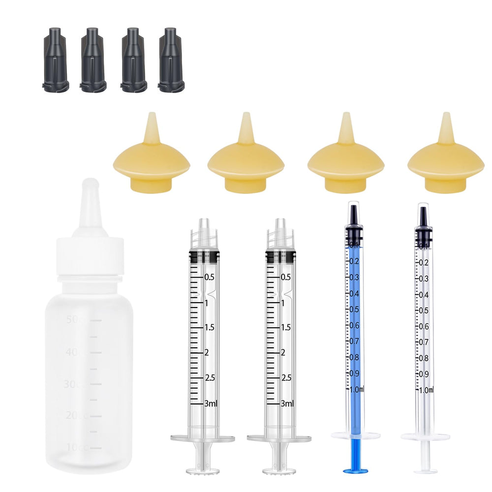 Xuanda mini pet feeding bottle 50ml for careful small-animal feeds.