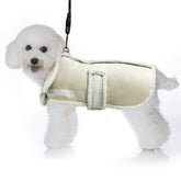 XUANQIFC Dog Winter Jacket front view: warm windproof coat for cold walks.