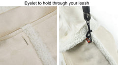 XUANQIFC dog jacket size chart highlights adjustable fit for accurate sizing.