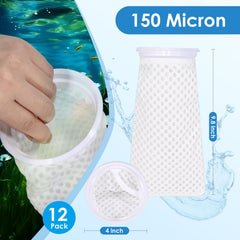 XUANZIKEMAO honeycomb 150micron filter sock captures fine particles for clearer tank water.