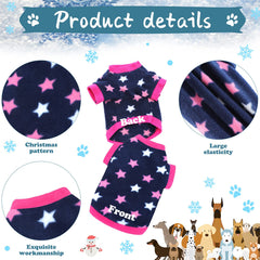 Xuniea colorful dog pajamas for festive outfits and photos