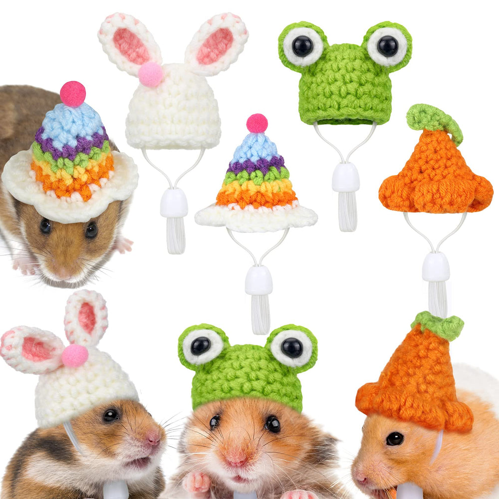 Xuniea hamster hat frog style keeps tiny pet adorable for photos