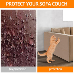 XUYEDOGLSH cat scratch mat with adhesive backing affixes securely