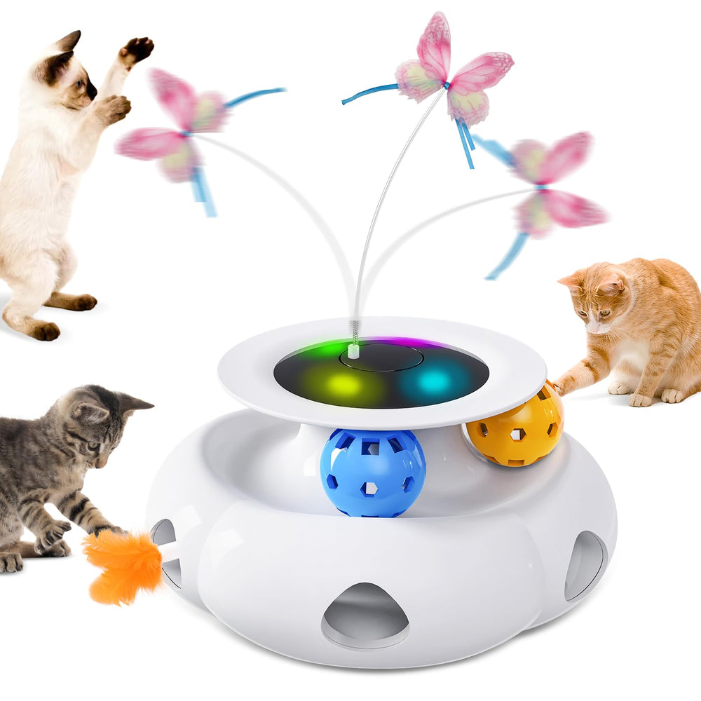 Xuyub 3in1 interactive ambush feather in action for indoor play and hunting stimulation.