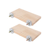 Xvnoesza parrot stand solid wood perch — sturdy, spacious resting spot for active birds.