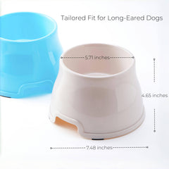 Xylarnoveth Spaniel Bowls food bowl deep reduces splashing during meals