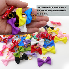 YAKA handmade ribbon pet bows durability close-up emphasizes craft quality