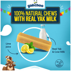 Yakchoo Real Himalayan Dog Chews closeup texture shows a hard, long-lasting chew.