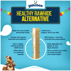 Yakchoo Real Himalayan Dog Chews dental benefit shot hints at breath support.