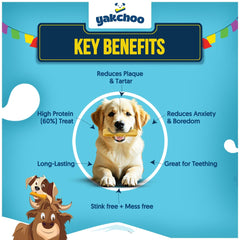 Yakchoo Real Himalayan Dog Chews long lasting chew for vigorous chewers.